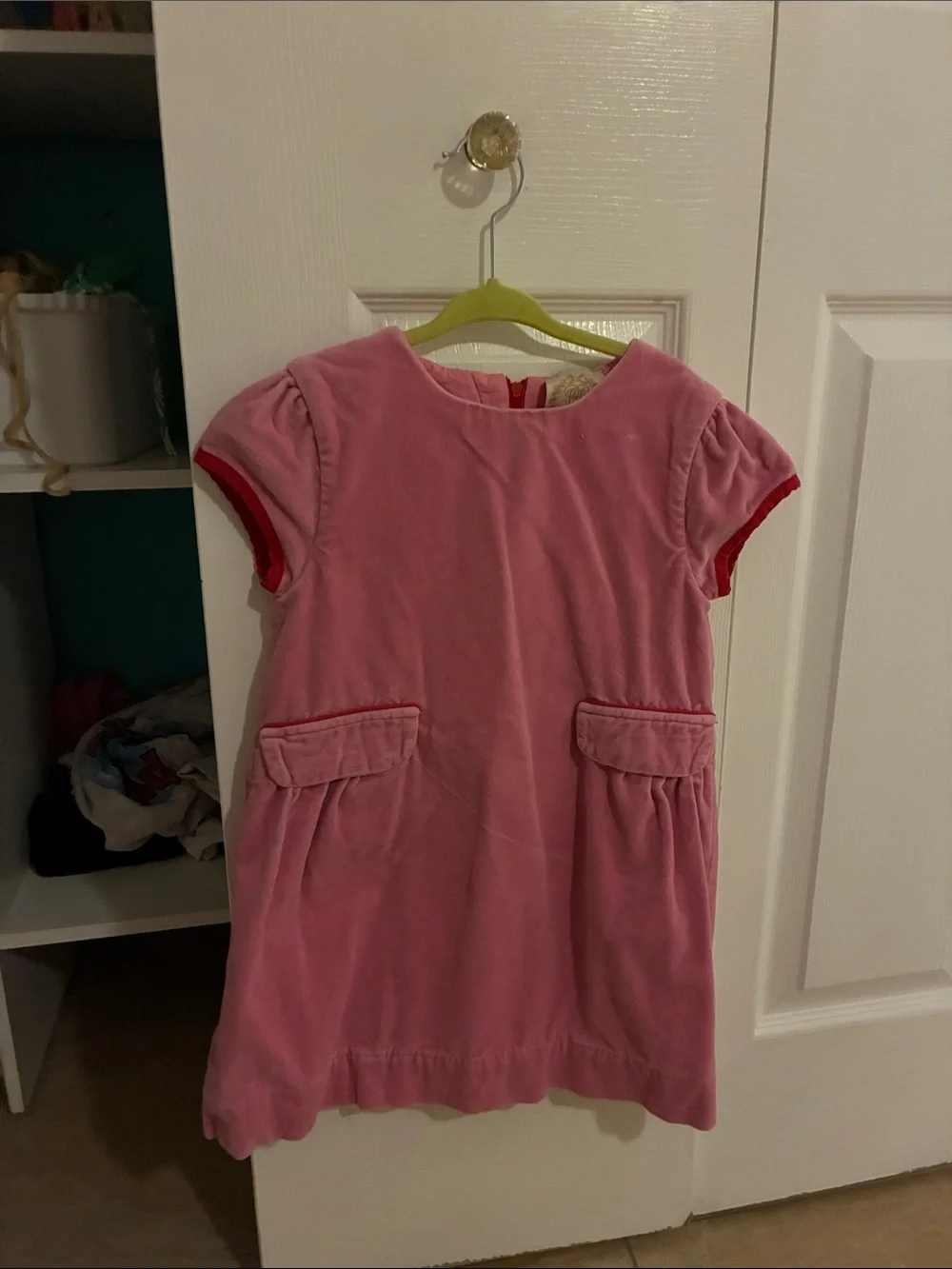 The Beaufort Bonnet Company Pink Dress with Red Bows Christmas dress